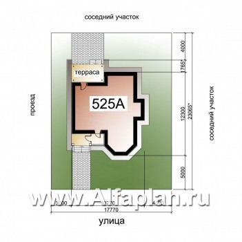 «Веста» - проект небольшого двухэтажного дома, с эркером, планировка с гостевой на 1 эт - превью дополнительного изображения №3