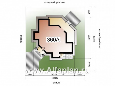 «Махаон» - проект красивого двухэтажного дома, с диагональным построением плана, с террасой - превью дополнительного изображения №2