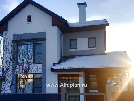 Проекты домов Альфаплан - «Каюткомпания» - экономичный дом для небольшой семьи и маленького участка - превью дополнительного изображения №3